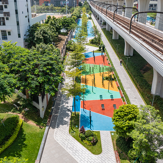 騰龍路龍華區(qū)實驗學校街心公園提升項目